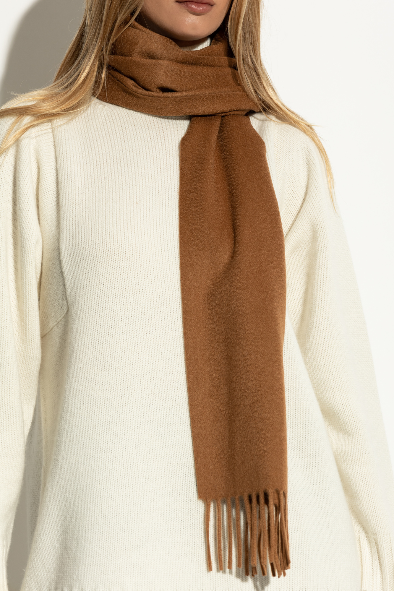 Brown Cashmere scarf Max Mara - Vitkac Italy